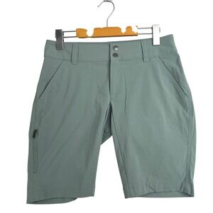 Columbia Women Saturday Trail II Shorts Sage Green Hiking Outdoor Size 4